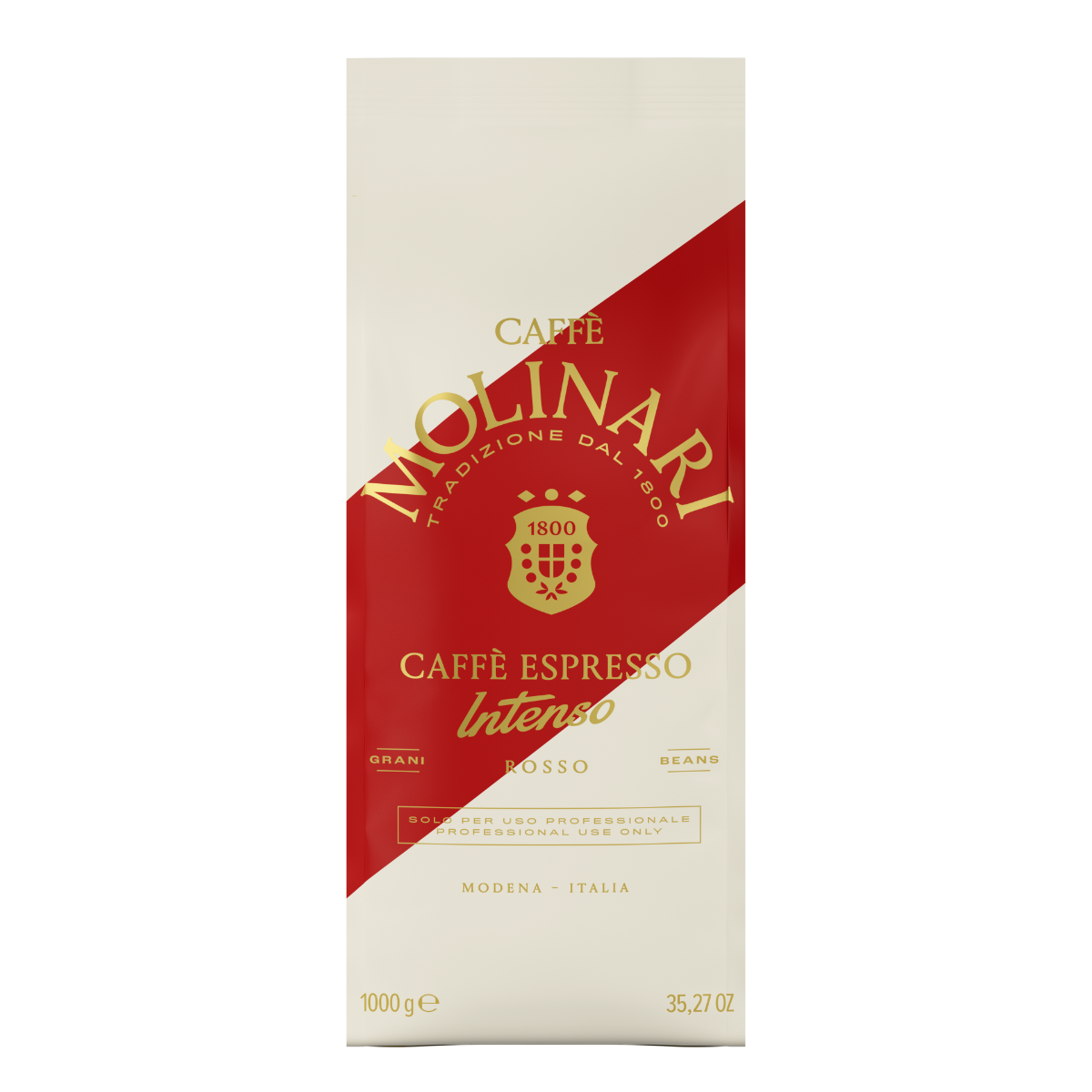 Caffè Molinari Intenso Rosso Koffiebonen 1kg – Sterke Italiaanse Espresso met rijke crema