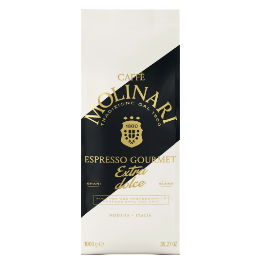 Caffè Molinari Gourmet Extra Dolce Koffiebonen 1kg – 100% Arabica, zachte en zoete Italiaanse Espresso