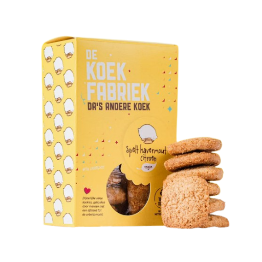 De Koekfabriek Spelt Havermout Citroen – Ambachtelijk & Sociaal