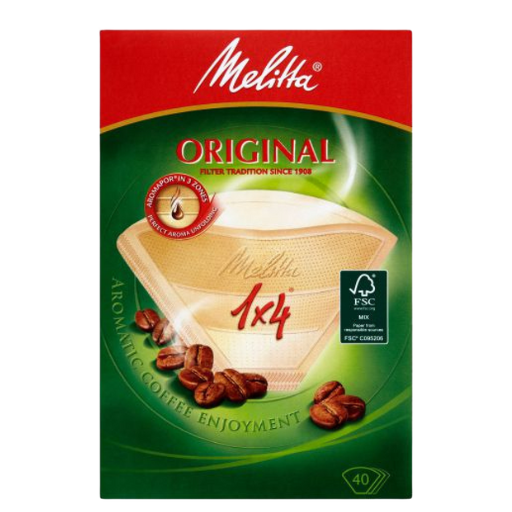 Melitta Original Koffiefilters 1 x 4 – 40 stuks