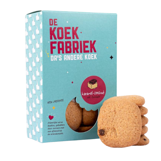 De Koekfabriek Karamel-Zeezout koekjes – Ambachtelijk & Sociaal