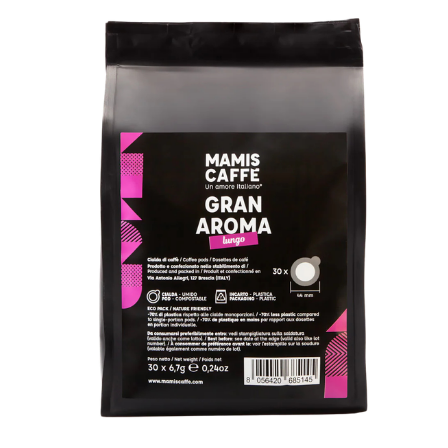 Mami's Caffè Gran Aroma LUNGO (voorheen Espresso Crema LUNGO) ESE-servings 30st