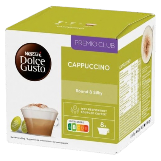 Nescafé Dolce Gusto Cappuccino Capsules 16 Stuks – Romige Cappuccino voor Dolce Gusto Machines
