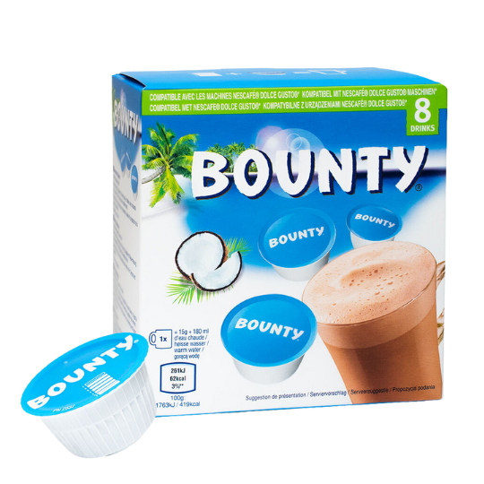 Bounty® Hot Chocolate Drink for Dolce Gusto® Best before 11 2026