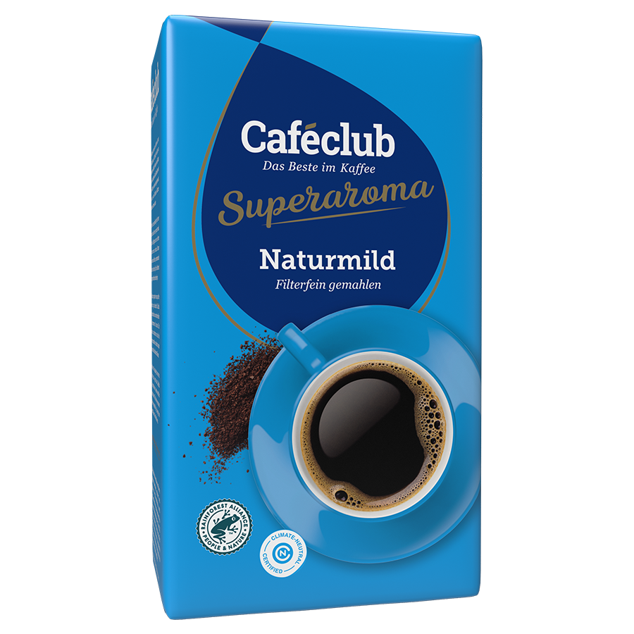 Caféclub Supercreme Naturmild gemalen koffie 500 g.