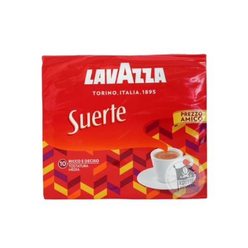 Lavazza Suerte gemalen koffie kopen | 500 g (2 x 250 g) | Sterke koffie | Kruidige Italiaanse blend | Voordelige koffie