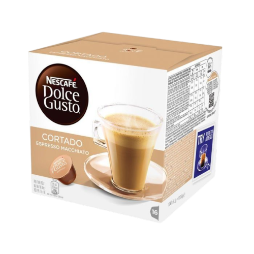 Dolce Gusto Cortado Capsules – Sterke Espresso & zachte melk – Snel & eenvoudig koffiezetten