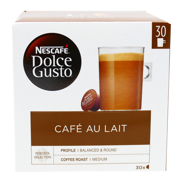 Nescafé Dolce Gusto Café au Lait XL – 30 Capsules